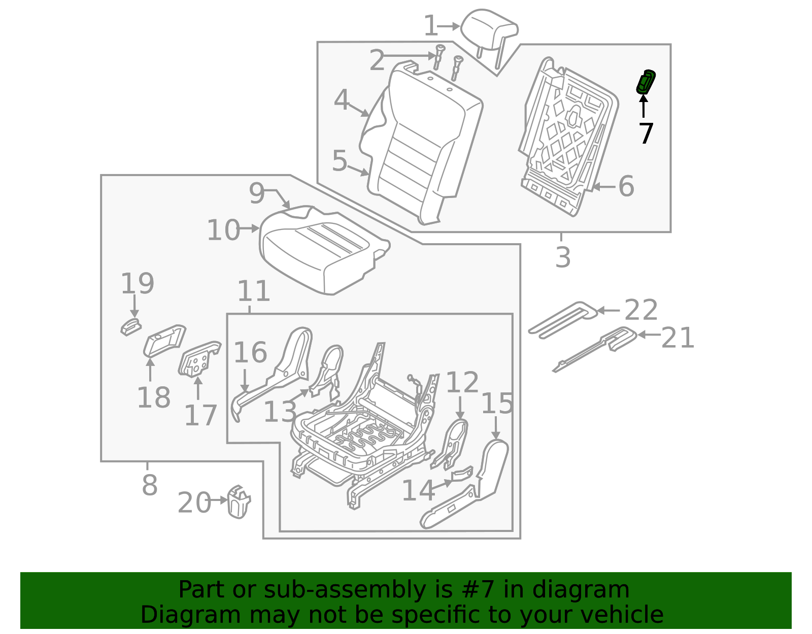 89375-C6000WK - Seat Back Frame Bezel 2016-2020 Kia Sorento | Kia.Parts ...