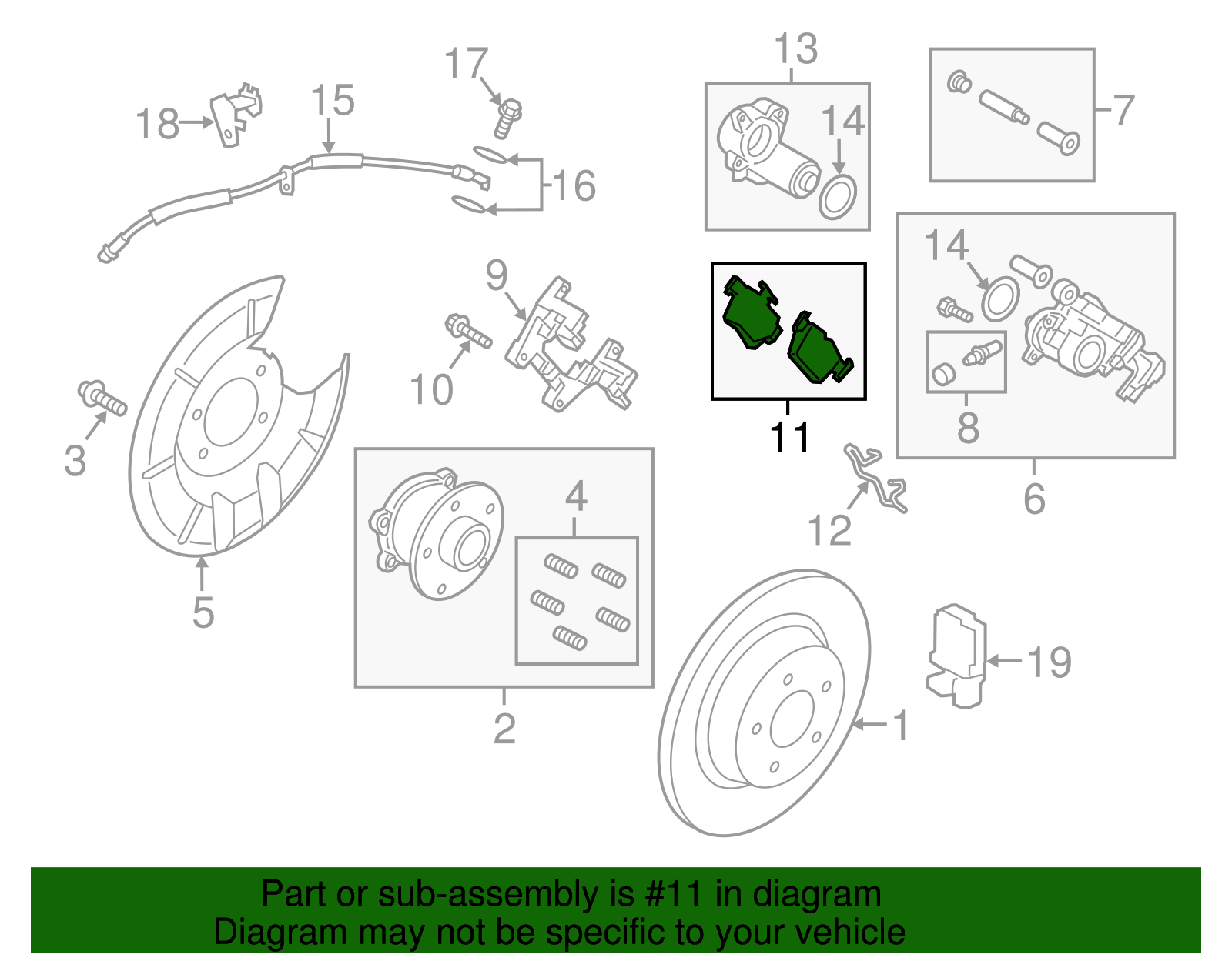Genuine Ford Rear Brake Pads FG1Z-2200-A – Direct Replacement For 2013-2019 Explorer, Taurus, Police Interceptor & More