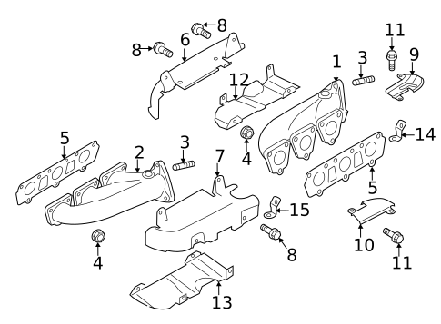Exhaust Manifold for 2010 Audi S4 #0
