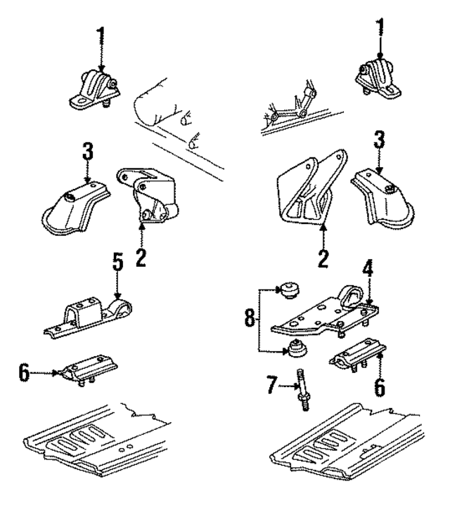 52019386 - Engine: Rear Mount for Mopar Image