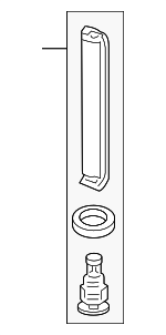80101SFE003 - HVAC: Dehydrator for Honda: CR-V, CR-Z, Fit, Insight, Odyssey, Pilot Image