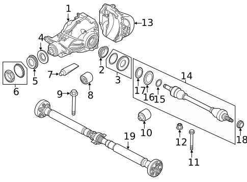 Rear Axle for 2023 BMW 330i #0