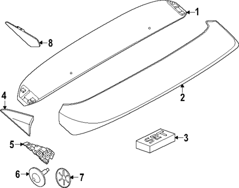 Spoiler for 2024 Porsche Cayenne #1
