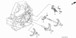 24210P80V00 - Transmission - Manual: FORK, GEARSHIFT (3-4) for Acura Image