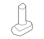 842193L000 - Body: Bumper Splash Shield Clip for Hyundai Image