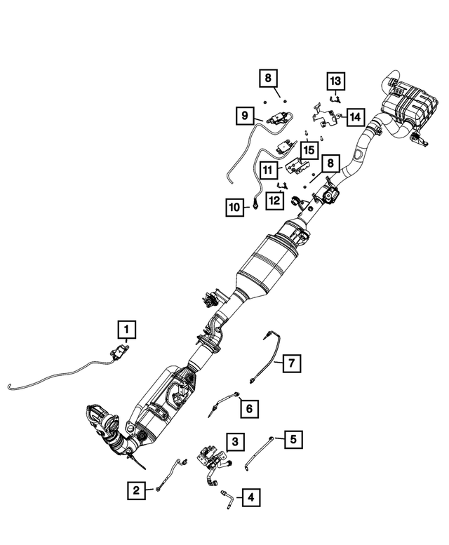 « 68372816AB – Electrical : Température D`échappement Sonde pour Mopar Image »