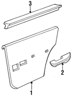 E4FZ5827406AAD - Body: Door Trim Panel for Ford: Escort Image