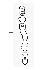 4H0133889L - : Connector Pipe for Audi: A8 Quattro, S8 Image