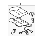 8667205 - Body: Seat Cushion for Volvo: C30, C70, S40, V50 Image