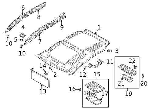 Interior Trim - Roof for 2007 Suzuki Aerio #0