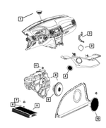 68057676AA - Electrical: Speaker Bracket, Right for Mopar Image