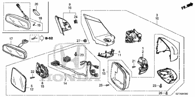 Mirror for 2016 Honda CR-Z #0