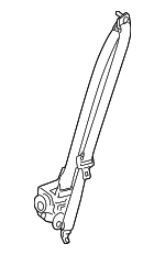 AA8Z74611B09AB - Electrical: Seat Belt Assembly for Ford: Flex | Lincoln: MKT Image