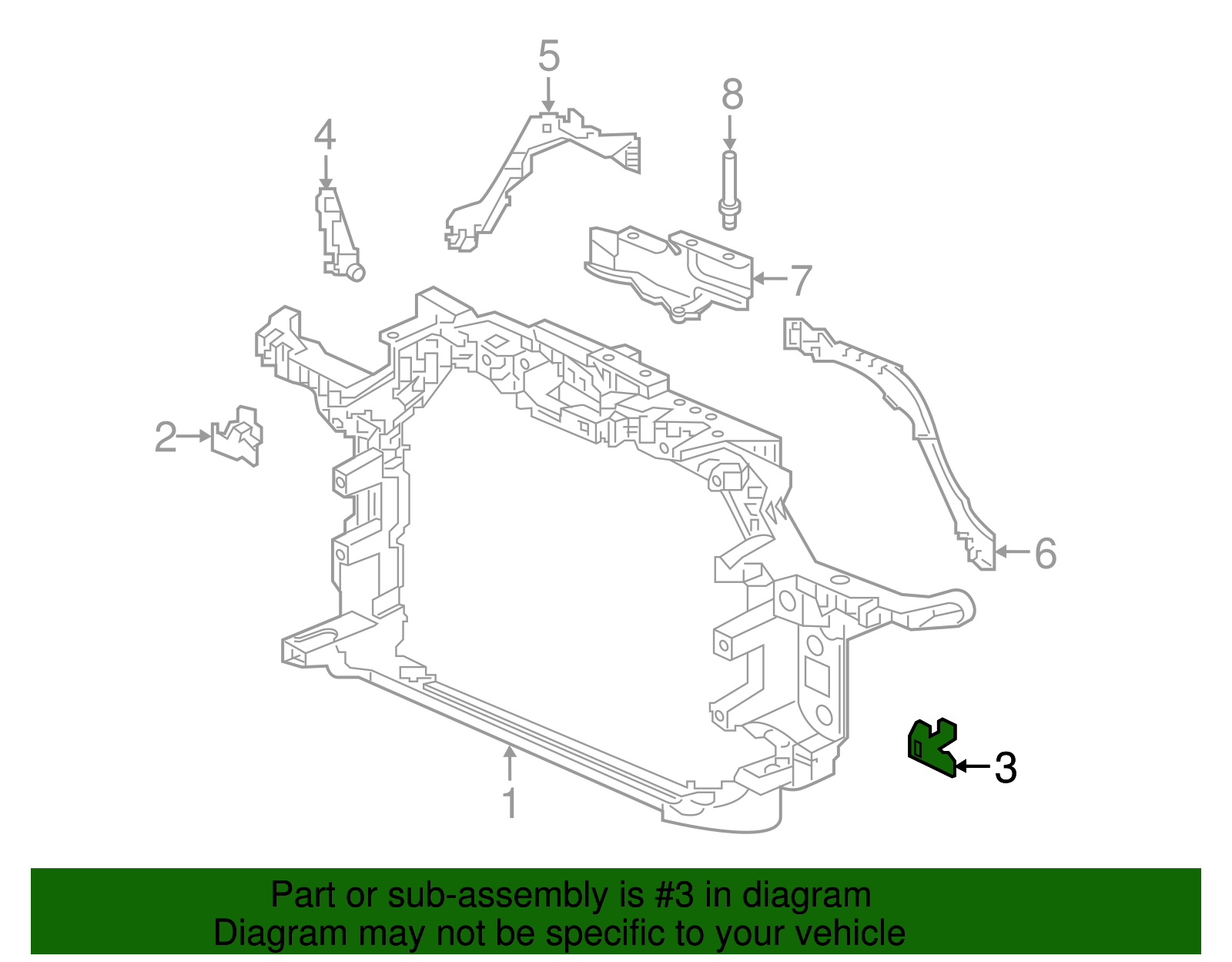 thumbnail image 2 of Genuine Honda OEM Right Front Fender Garnish For CR-V 2017-2022 – Part 74206-TLA-A00 2 of 5