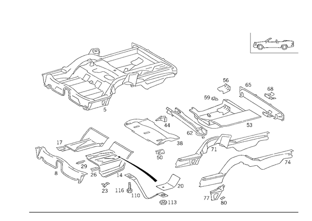 1246102461 - Substructure: Floor for Mercedes-Benz Image image