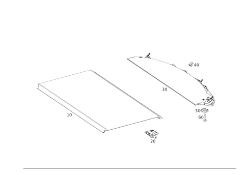 Luggage Compartment Cover for 2016 Mercedes-Benz GLE450 AMG #0