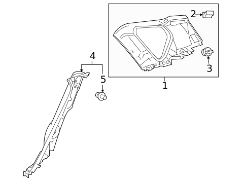 Interior Trim - Quarter Panels for 2017 Toyota Corolla iM #0