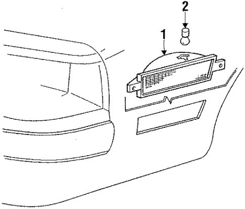 Corner Lamps for 1988 Ford Thunderbird #0