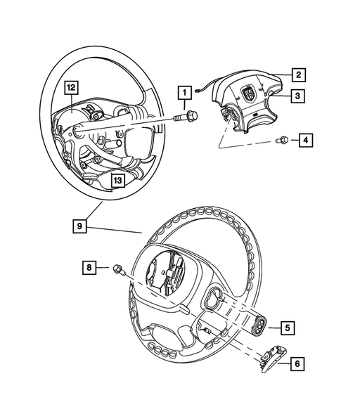 Steering Wheel for 2007 Dodge Ram 3500 #0