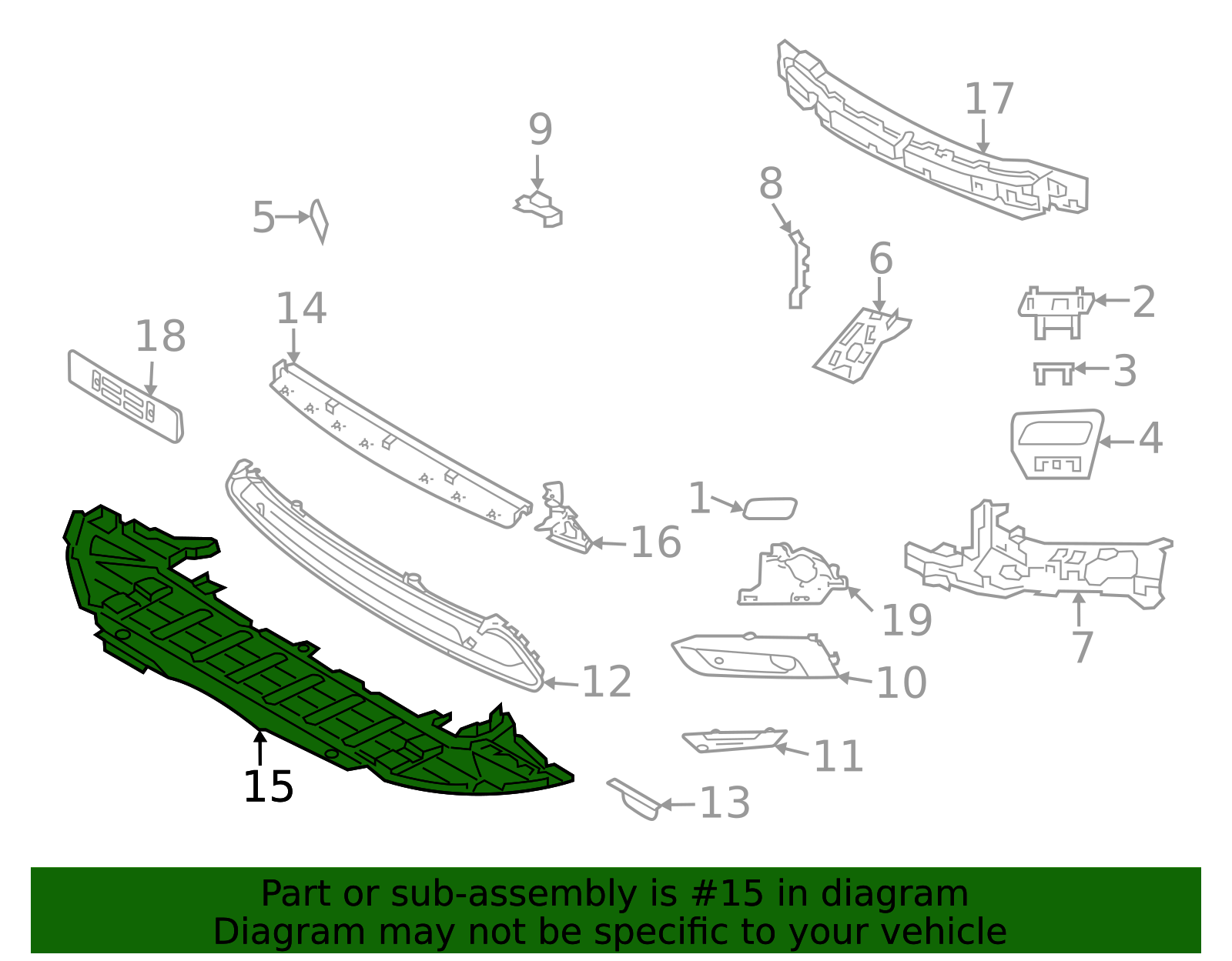 31690843 - High-Quality Radiator Support Air Deflector for 2017-2025 ...
