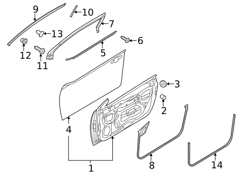 Door & Components for 2012 Kia Forte Koup #0