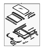 816002F00087 - : Sunroof Assembly for Kia: Spectra, Spectra5 Image