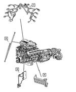 56051184AA - Electrical: Engine Wiring Bracket for Mopar Image