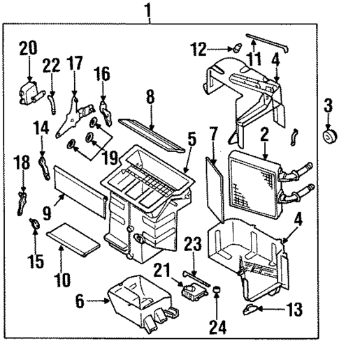 Heater Components for 2001 INFINITI G20 #0