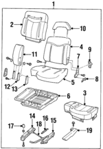 8125488430 - : Headrest for Isuzu Image