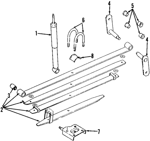 Rear Suspension for 1996 Honda Passport #2