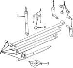 8970443960 - : Leaf Spring for Honda: Passport Image