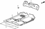72820SD9680ZA - : Floor Mat *B34L* (Juno Blue) for Honda Image