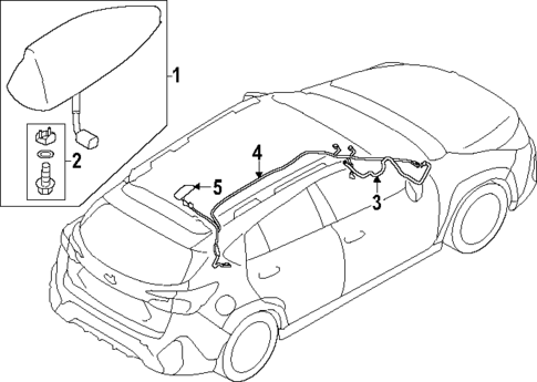 Antenna & Radio for 2024 Subaru Crosstrek #0