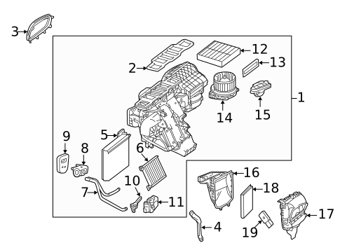 Evaporator & Heater Components for 2016 Mercedes-Benz GL63 AMG #0