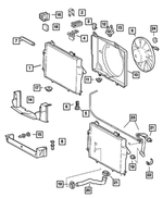 5135356AA - Cooling: Radiator Air Duct for Chrysler: Crossfire Image