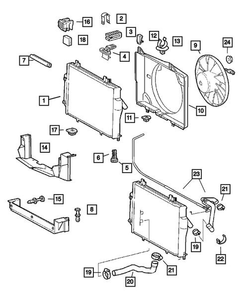 Radiateur et pièces apparentées pour 2007 Chrysler Crossfire #0