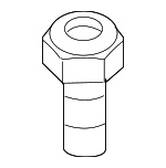 32106765080 - Steering: Outer Tie Rod Bolt for BMW: 1 Series M, 128i, 135i, 135is, 228 xDrive Gran Coupe, 228i, 228i Gran Coupe, 228i xDrive, 228i xDrive Gran Coupe, 230i, 230i xDrive, 320i, 320i xDrive, 325i, 325xi, 328d, 328d xDrive, 328i, 328i GT xDrive, 328i xDrive, 328xi, 330e, 330e xDrive, 330i, 330i GT xDrive, 330i xDrive, 330xi, 335d, 335i, 335i GT xDrive, 335i xDrive, 335is, 335xi, 340i, 340i GT xDrive, 340i xDrive, 428i, 428i Gran Coupe, 428i xDrive, 428i xDrive Gran Coupe, 430i, 430i Gran Coupe, 430i xDrive, 430i xDrive Gran Coupe, 435i, 435i Gran Coupe, 435i xDrive, 435i xDrive Gran Coupe, 440i, 440i Gran Coupe, 440i xDrive, 440i xDrive Gran Coupe, 530i, 530i xDrive, 540i xDrive, 550e xDrive, 840i, 840i Gran Coupe, 840i xDrive, 840i xDrive Gran Coupe, ActiveHybrid 3, i4, i5, iX, M2, M235i, M235i xDrive, M235i xDrive Gran Coupe, M240i, M240i xDrive, M3, M340i, M340i xDrive, M4, M440i, M440i xDrive, M5, M8, M8 Gran Coupe, M850i xDrive, M850i xDrive Gran Coupe, X3, X4, X5, X6, X7, XM, Z4 Image