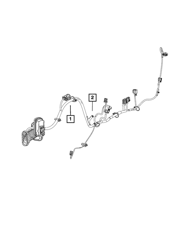 68186547AB - Electrical: Front Door Wiring, Right Door for Mopar Image