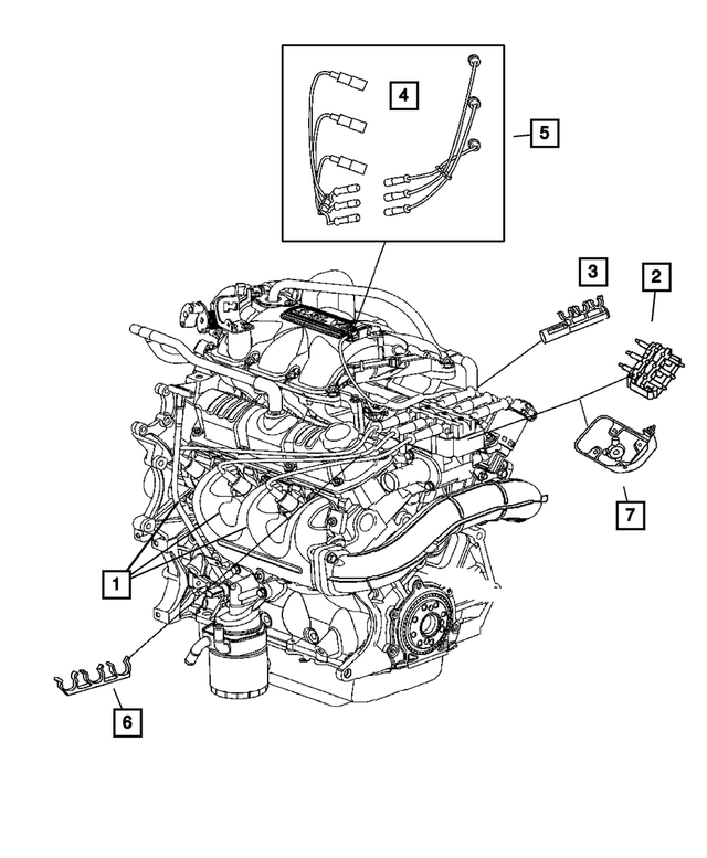 4686740AA - Electrical: Ignition Cable for Mopar Image image