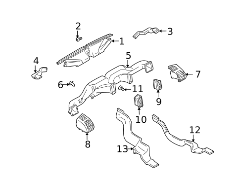 Ducts for 2004 Suzuki XL-7 #0