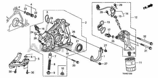 Oil Pump for 2011 Acura TL #0