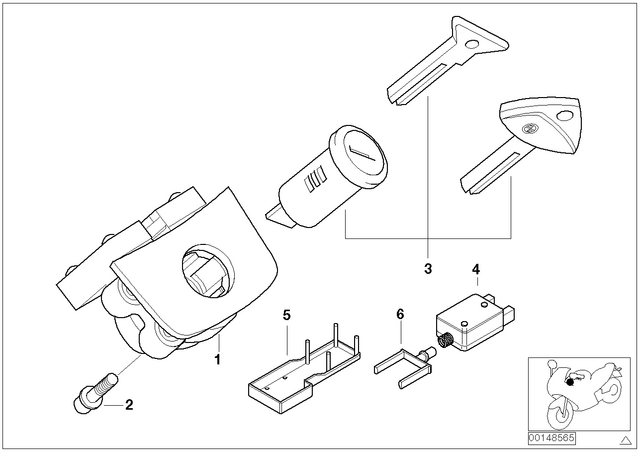 51252309562 - : Lock F Radio Partition Cover for BMW-Motorrad Image