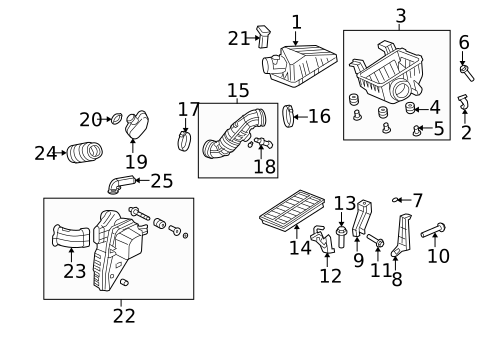 Air Intake for 2008 Honda Element #0