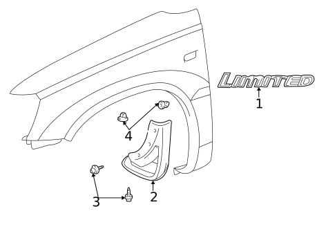 Exterior Trim - Fender for 2004 Toyota Highlander #0