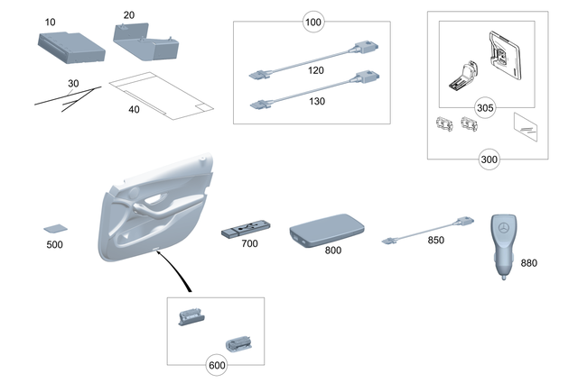 2138207802 - Electrics and Function: Holder for Mercedes-Benz: AMG GT 43, AMG GT 53, AMG GT 63, AMG GT 63 S, AMG GT 63 S E Performance, E300, E350, E43 AMG, E53 AMG, E63 AMG S Image
