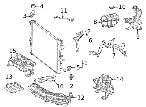 Radiator & Components for 2021 Mercedes-Benz AMG GT C #1