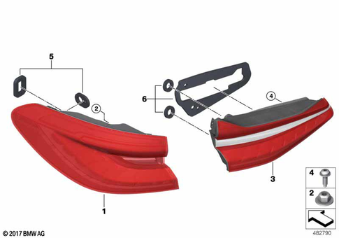 Rear Light for 2018 BMW 640iX #0