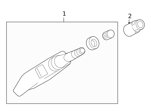 Tire Pressure Monitor Components for 2011 Suzuki Kizashi #0