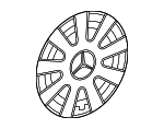 B66560733 - Suspension: Wheel Cover for Mercedes-Benz: Sprinter 1500, Sprinter 2500, Sprinter 3500, Sprinter 3500XD, Sprinter 4500 Image