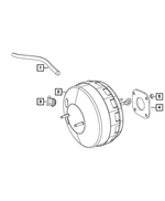 5154912AA - Brakes: Brake Booster Vacuum Hose for Mopar Image